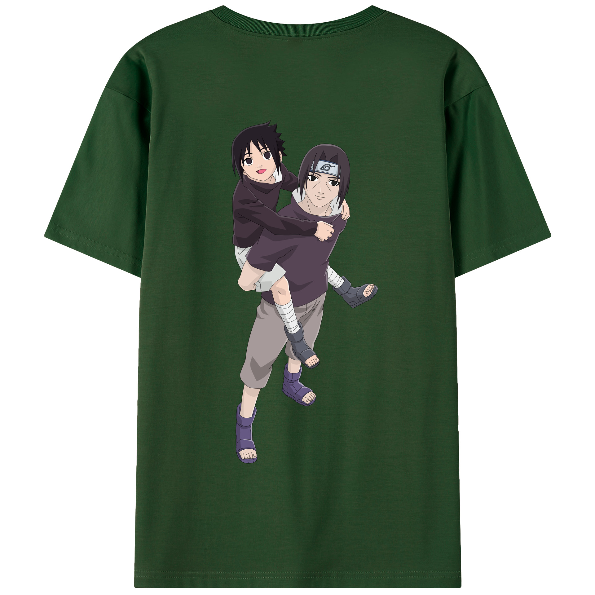 （画像用） NARUTO -ナルト- うちは イタチ Uchiha Itachi 綿100％半袖Tシャツ（背面プリント）